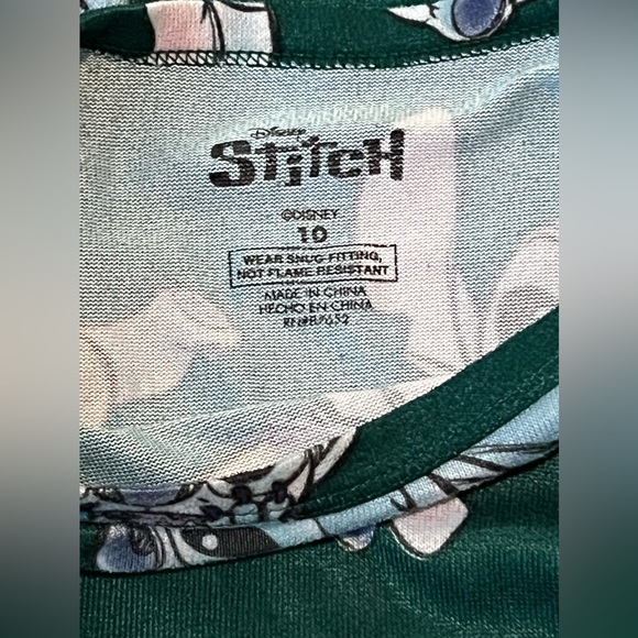 Disney Stitch Pajamas - Youth Size 10 - Picture 4 of 8
